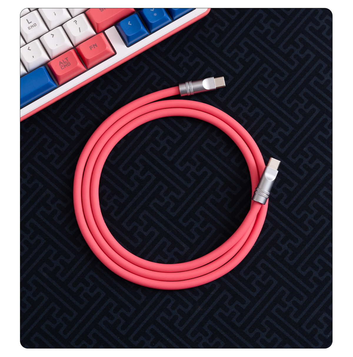 240W Custom Dual Type-C Silicone Cable
