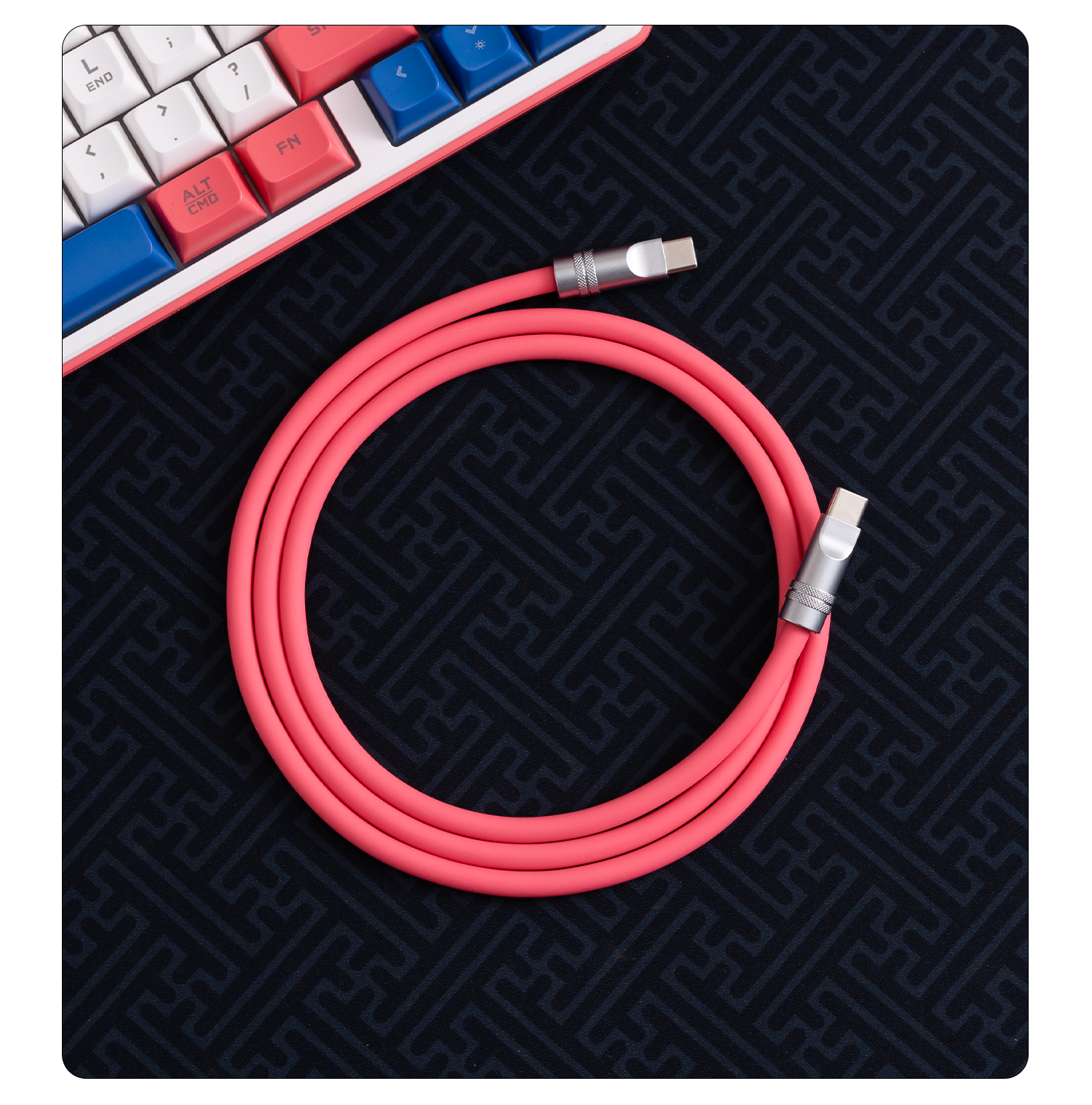 240W Custom Dual Type-C Silicone Cable