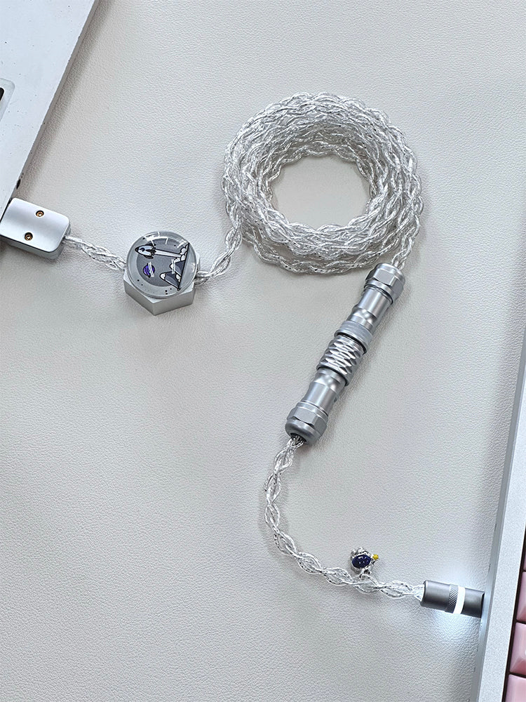 UNKNOWN ERROR - D30 Silver/Blue/RGB Light - Astronaut Series Keyboard Cable
