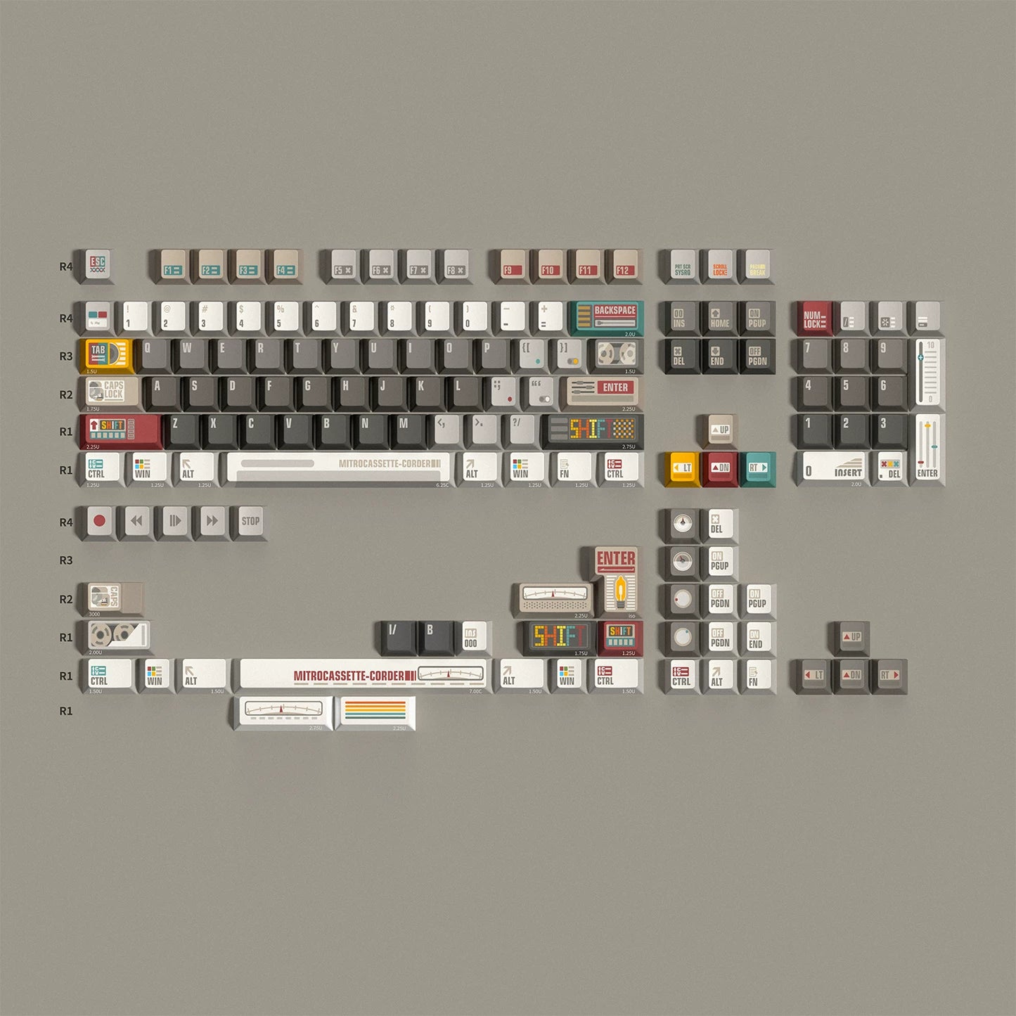 Tutkeys - Synthesizer Retro Music Custom Keycap Set