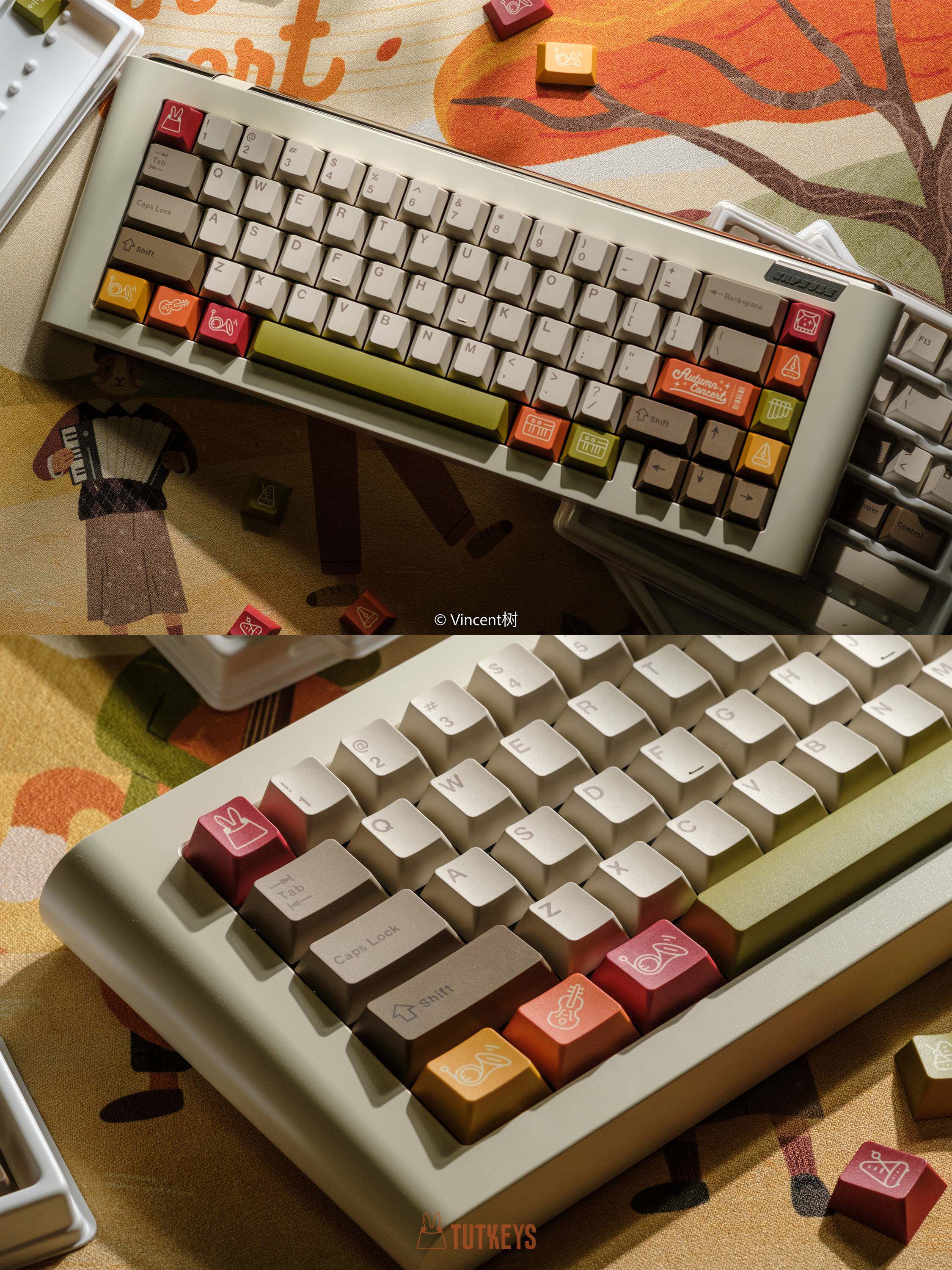 TUTKEYS Autumn Concert PBT ANSI/ISO Keycap Set