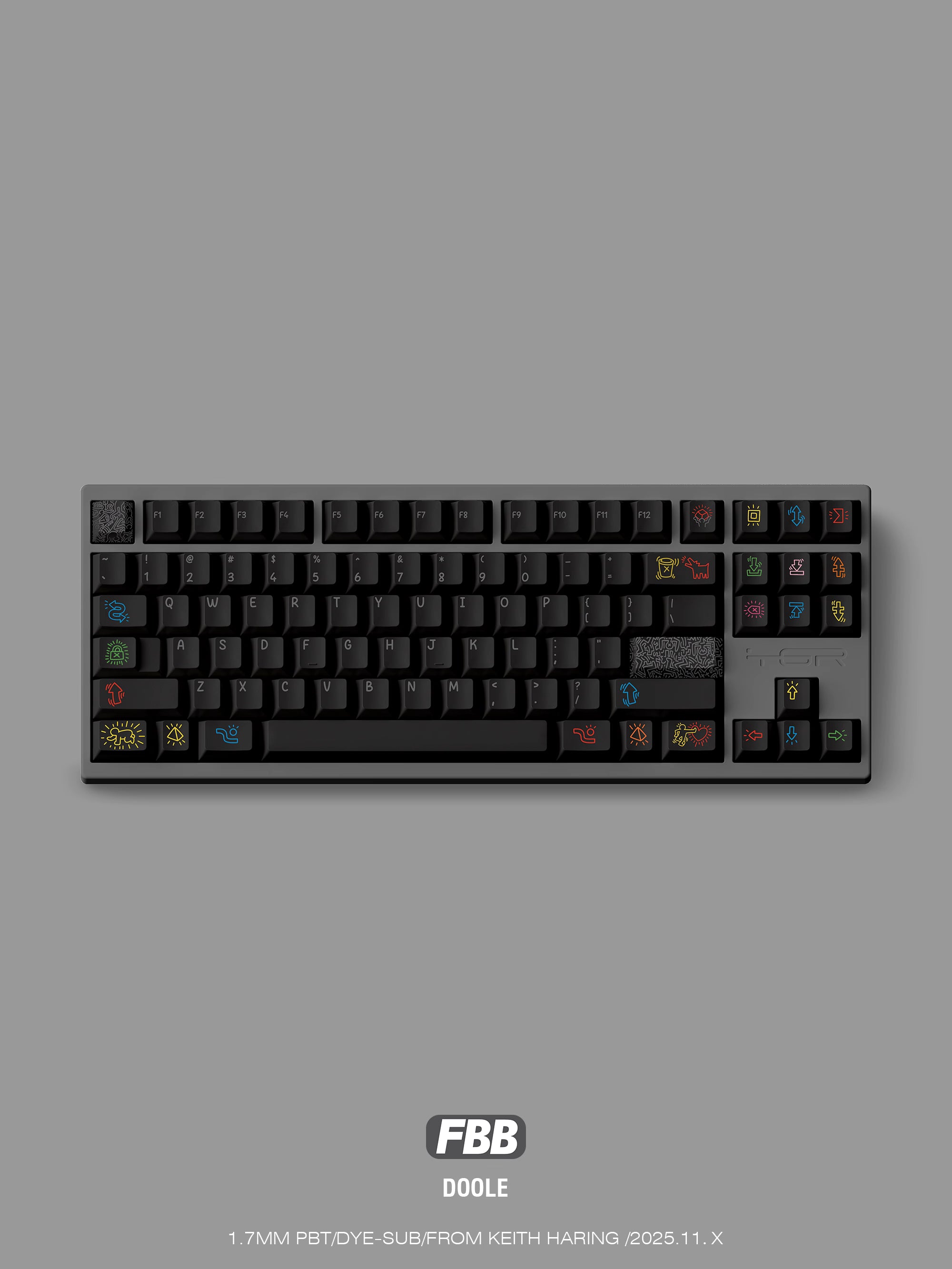 FBB - Graffiti Series Dark & White Original Keycap Set