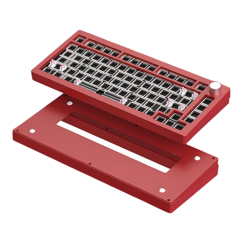 HJS AL75 V2 Mechanische kabellose Tastatur aus Aluminium, Barebone/montiert