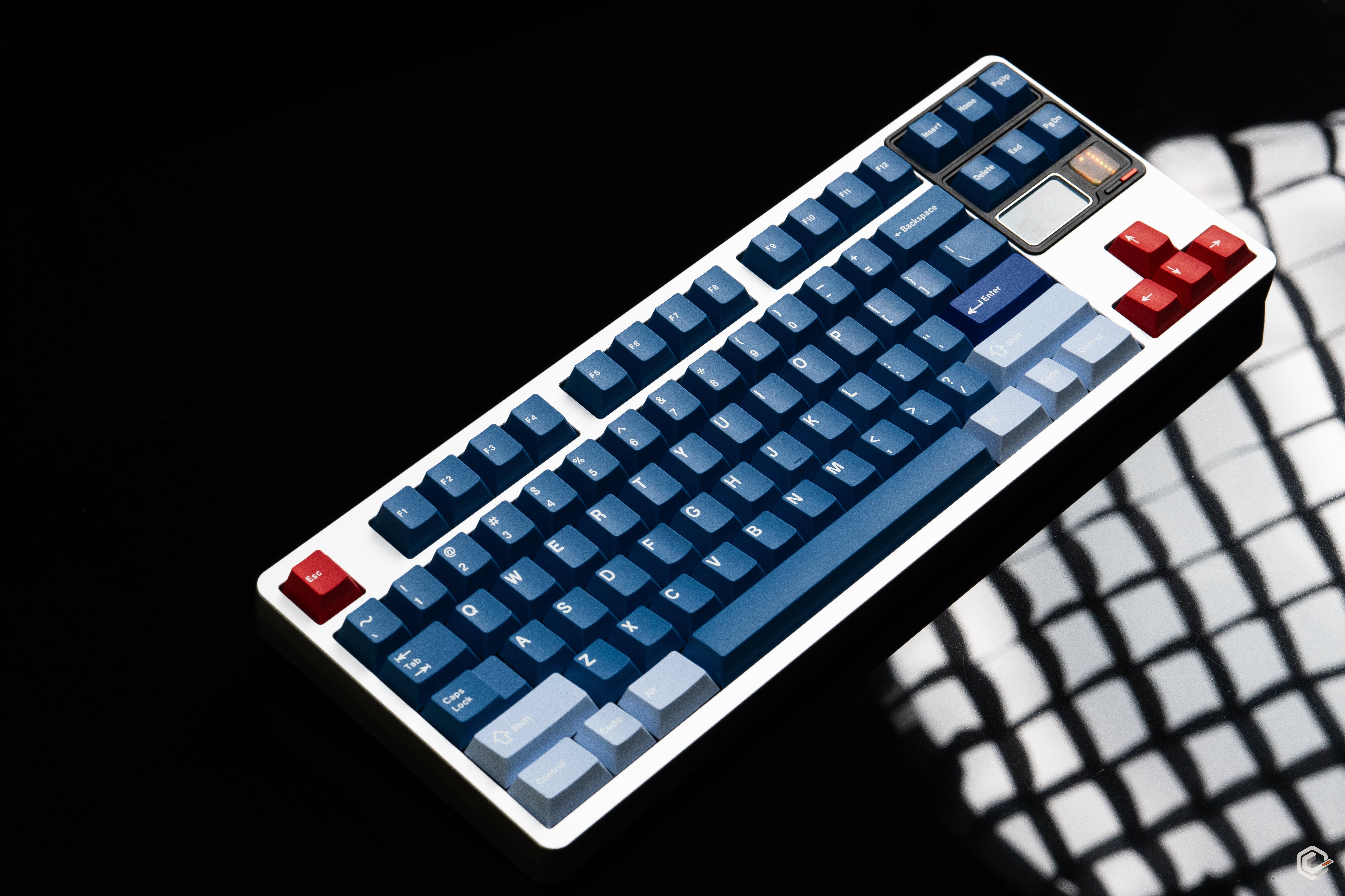 Keykobo - R-W-B ABS Double-Shot ANSI/ISO Keycap Set