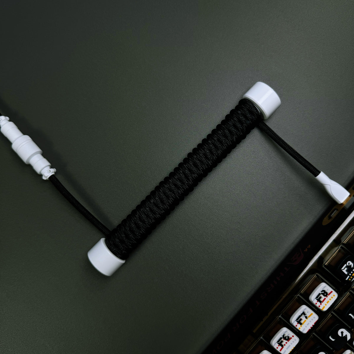 OZO Classic Coiled USB to USB-C Cable for Mechanical Keyboards