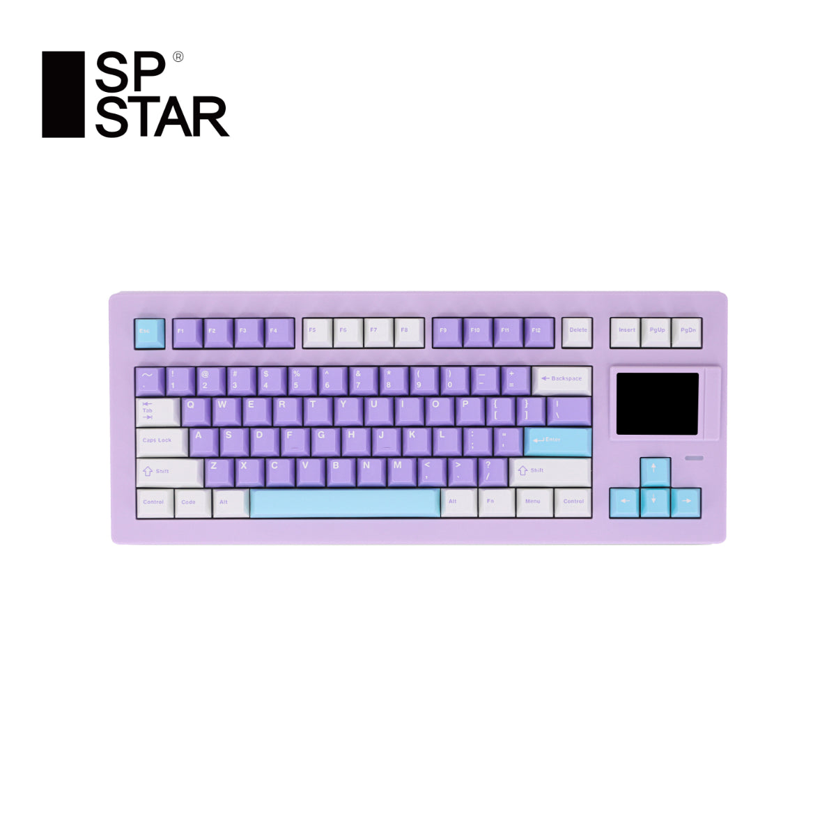 SP Star - D82 Pro+ V2 Mechanische Tastatur mit LCD-Bildschirm