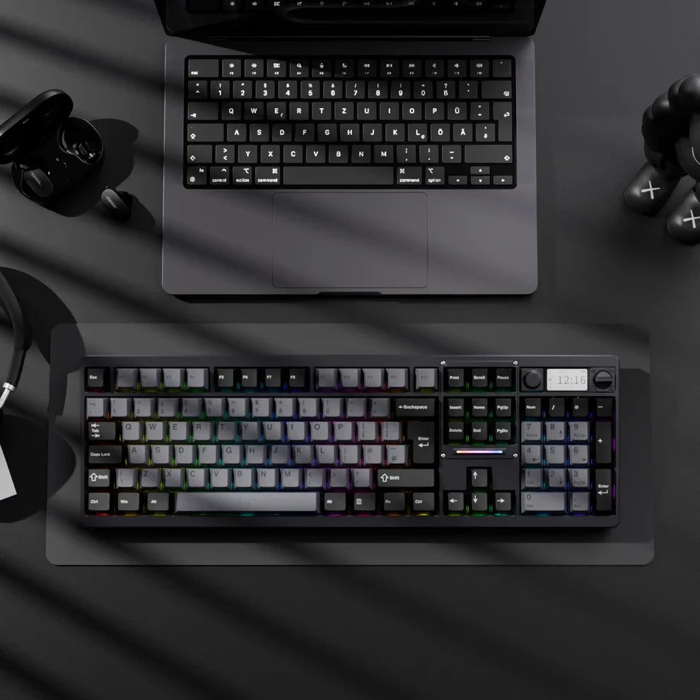 Chilkey ND104 USBキーボード ブラック Chilkey ND104 Pre-built Full Size Mechanical Keyboard Keebz N Cables