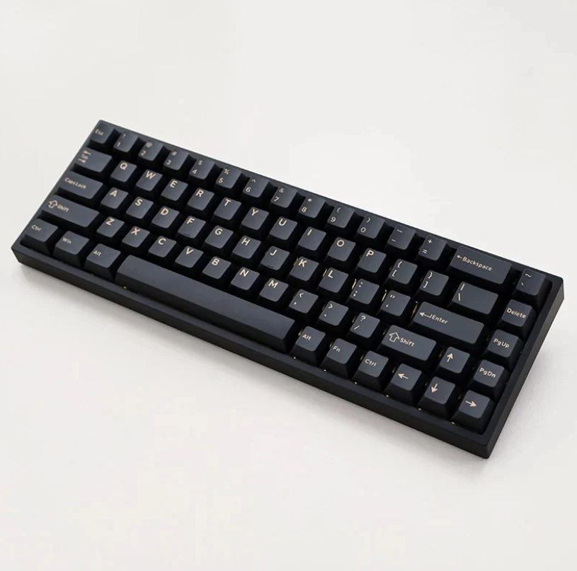 Black keyboard on a white background