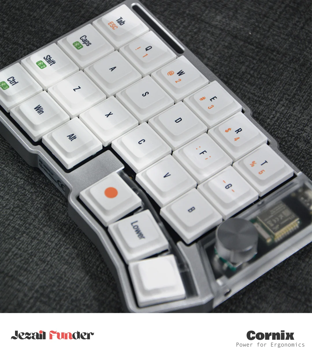 Cornix – Flache, ergonomische Split-Tastatur