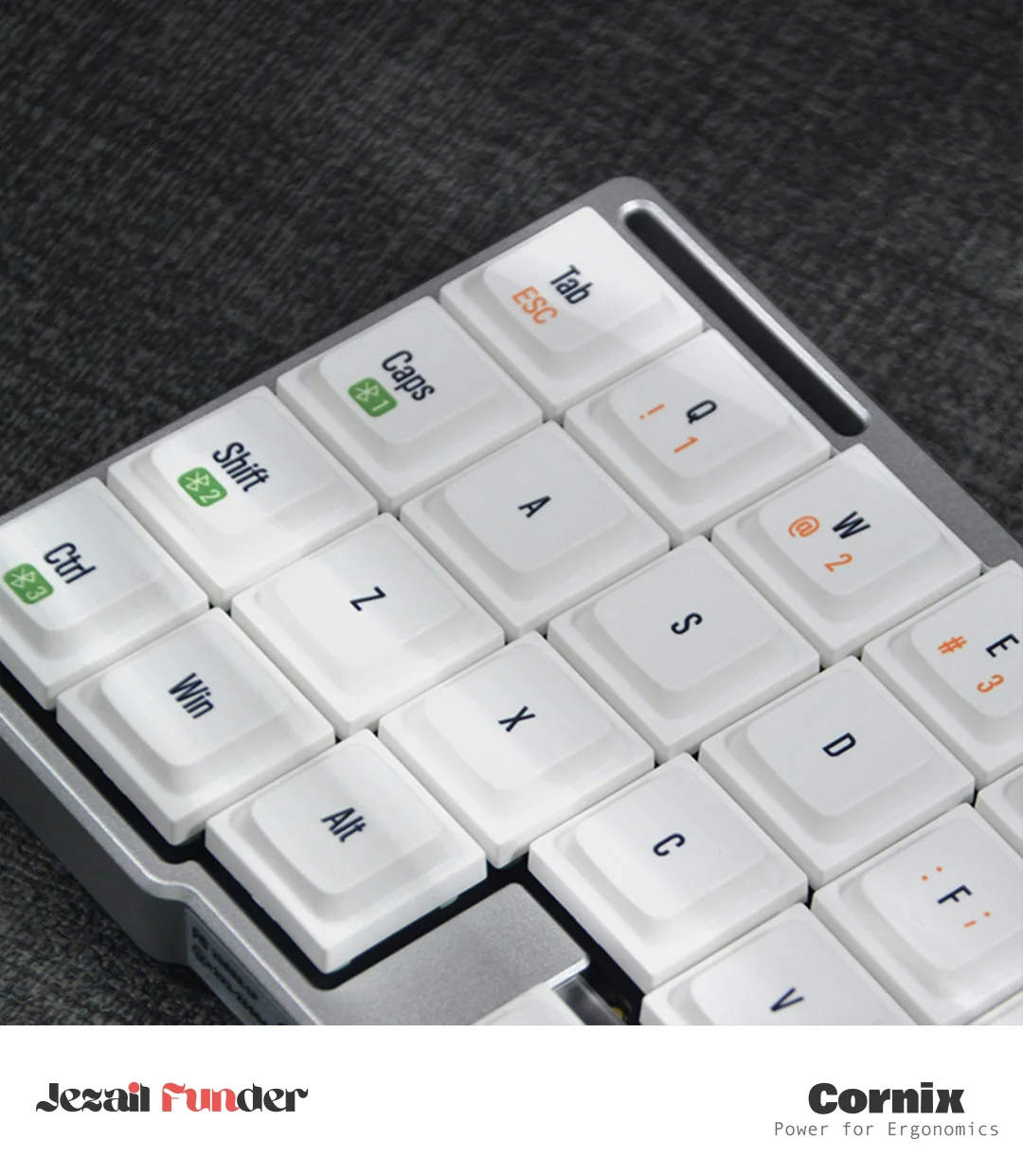 Cornix – Flache, ergonomische Split-Tastatur
