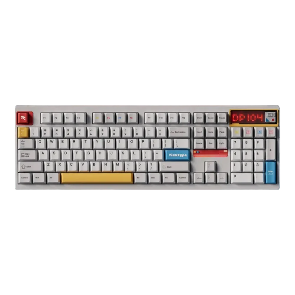 Ticktype - DP104 Mechanische Tastatur in voller Größe