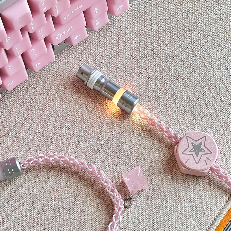 UNKNOWN ERROR - D12 RGB Light Pink Light - Sakura Stardust Keyboard Cable