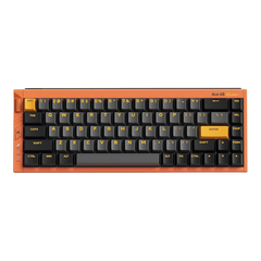 Mchose Ace 68 Turbo 65% mechanical keyboard in galaxy orange with black PBT keycaps and aluminium case
