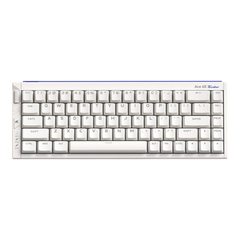Mchose Ace 68 Turbo 65% mechanical keyboard with white PBT keycaps and a premium CNC-milled aluminium alloy case.