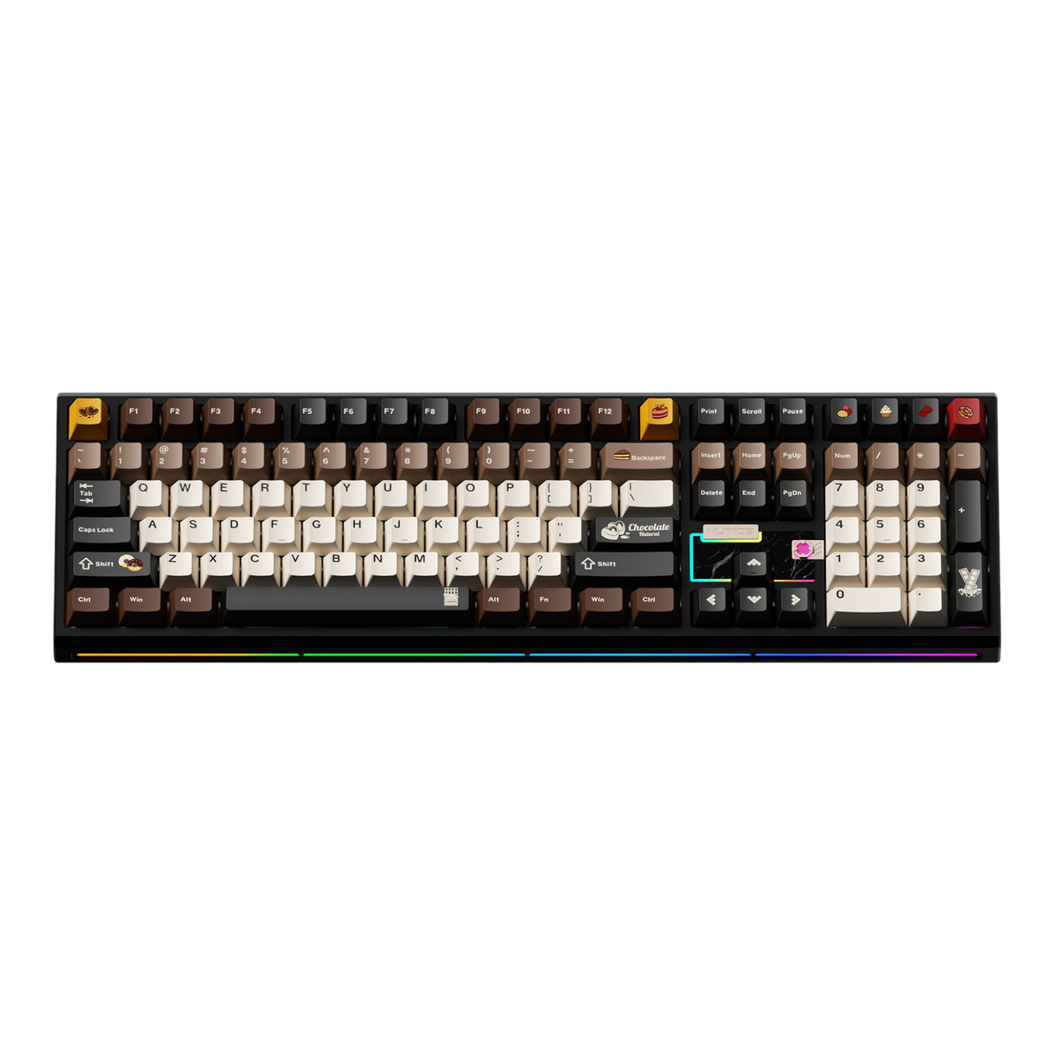 Weikav - NUT108 Mechanische kabellose Full-Size-Tastatur aus Aluminium