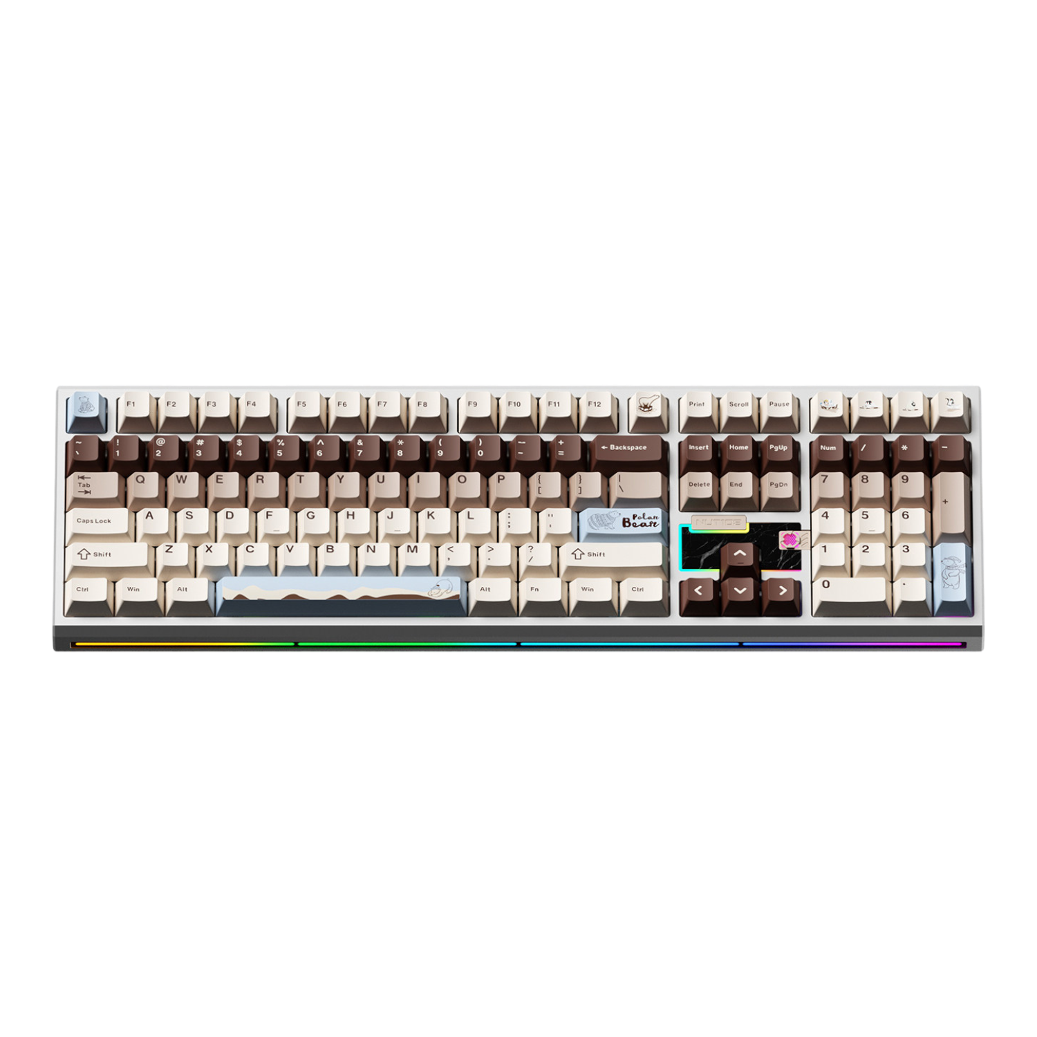 Weikav - NUT108 Mechanische kabellose Full-Size-Tastatur aus Aluminium