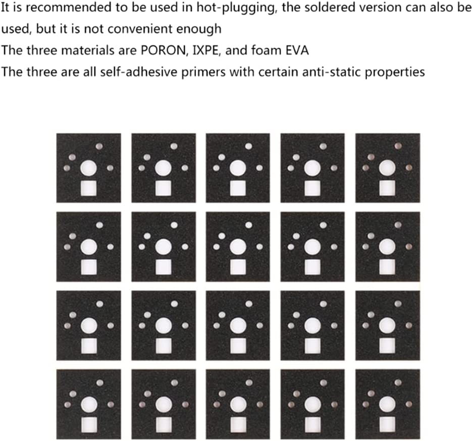 120 Piece Mechanical Keyboard Switch Underpads