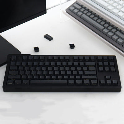 Black Carbon - Side Engraved ANSI 108 Cherry Keycap Set