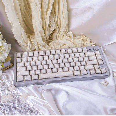 Glitter Jade Transparent - ISO/ANSI Keycap Set - Cherry Profile