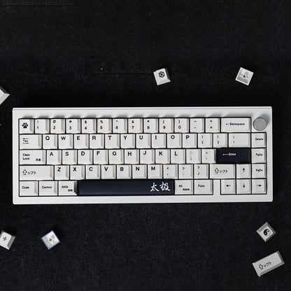 Minimalist Tai Chi English – 144-Key Cherry Profile ANSI Keycap Set