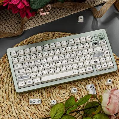 Irregular Zen White - PBT - ISO/ANSI Keycap Set - Cherry Profile