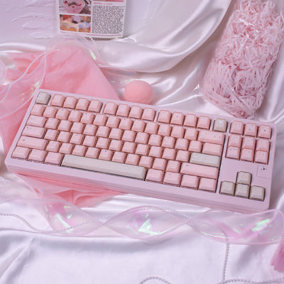 Glitter Jade Transparent - ISO/ANSI Keycap Set - Cherry Profile