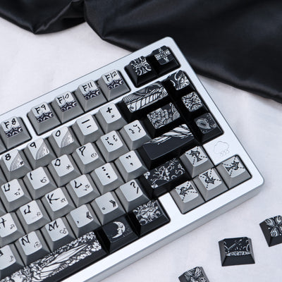Fallen Ange Windcap PBT Dye-Sublimated - ANSI Keycap Set - Cherry Profile