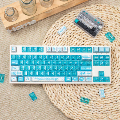 Blueberry Jam- PBT & PC  - ANSI Keycap Set - Cherry Profile