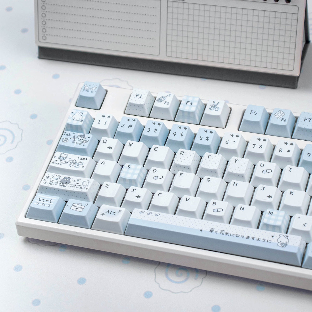 Aqua Diary - PBT - ISO/ANSI Keycap Set - Cherry Profile