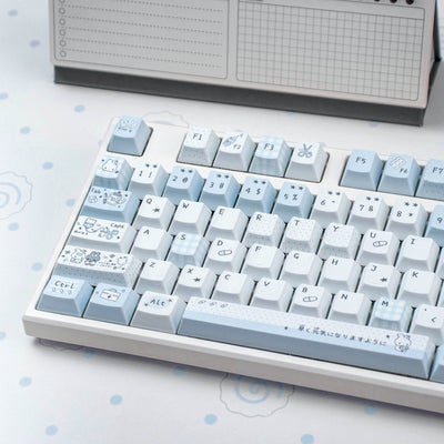 Aqua Diary - PBT - ISO/ANSI Keycap Set - Cherry Profile