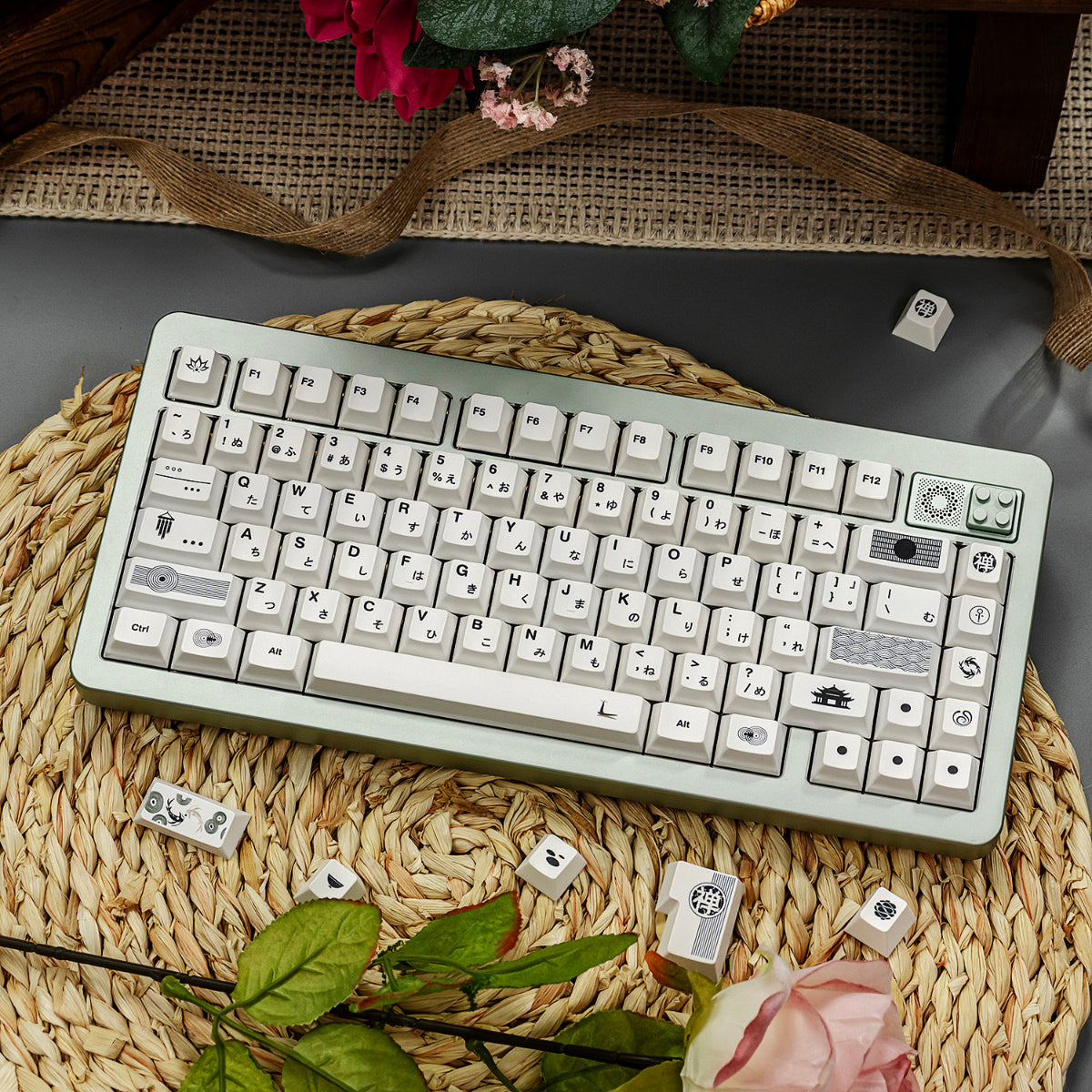 Irregular Zen White - PBT - ISO/ANSI Keycap Set - Cherry Profile