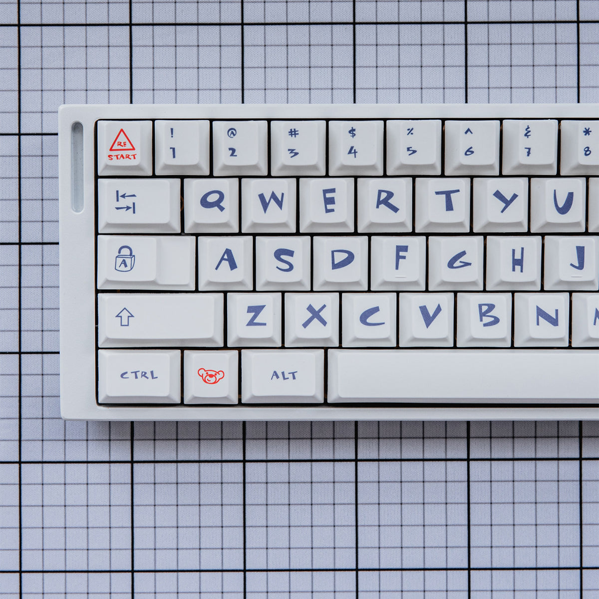 Drawn Bear Bold - PBT - ISO/ANSI Keycap Set - Cherry Profile