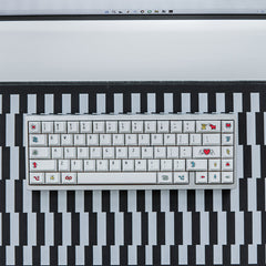 White Graffiti - PBT - ISO/ANSI Keycap Set - Cherry Profile