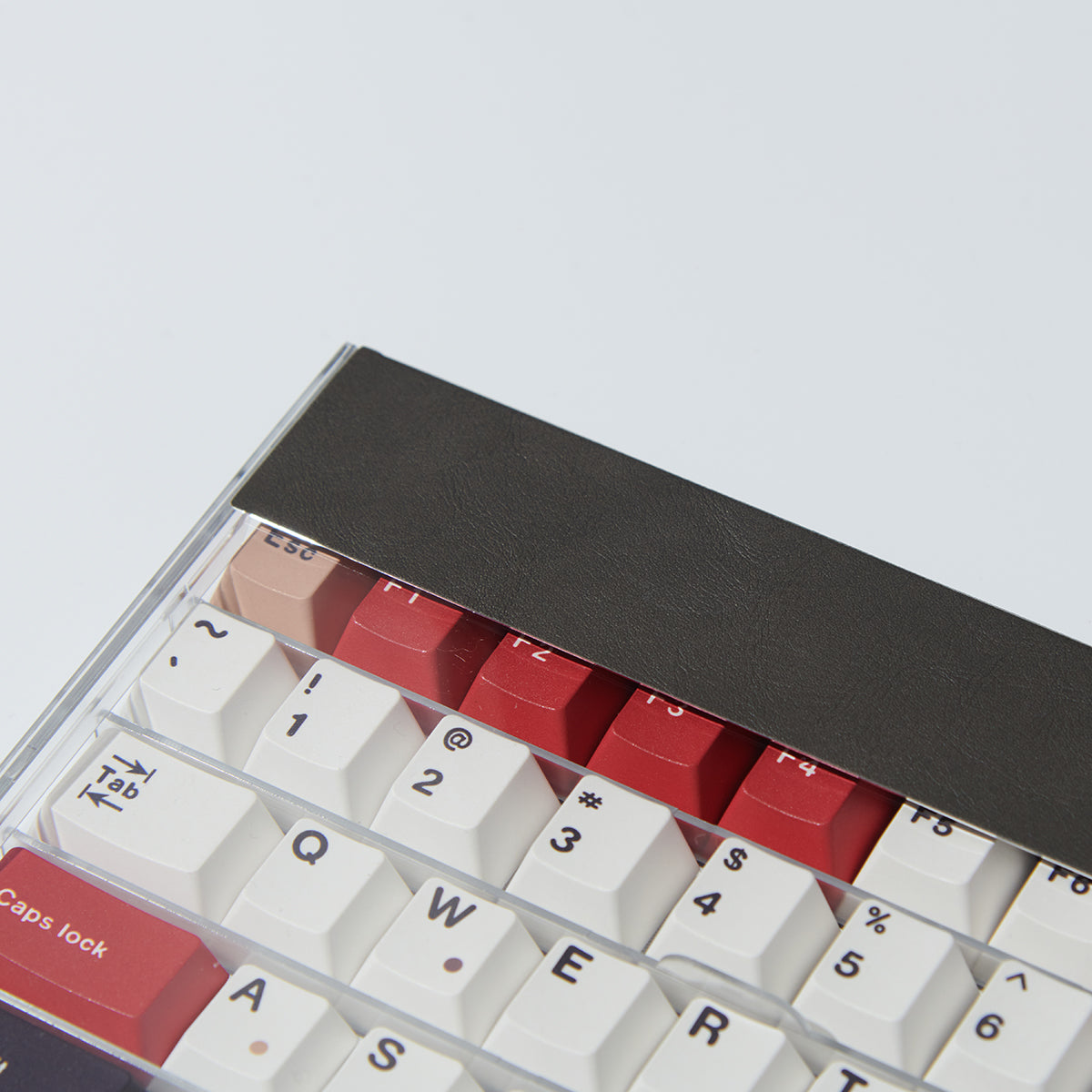 Caja de almacenamiento de teclas para teclado mecánico transparente