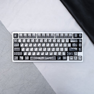 Fallen Ange Windcap PBT Dye-Sublimated - ANSI Keycap Set - Cherry Profile