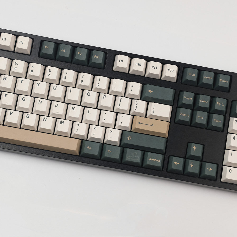 Juego de teclas ANSI/ISO de 143 teclas con perfil de cereza, color verde británico