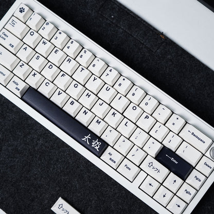 Minimalist Tai Chi English – 144-Key Cherry Profile ANSI Keycap Set