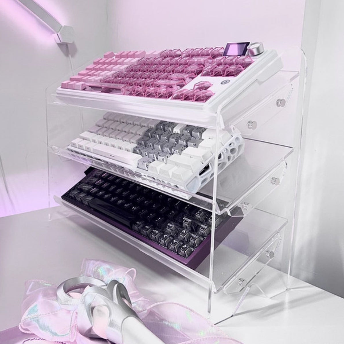 FBB Acrylic Multi-Layer Inclined Display Stand