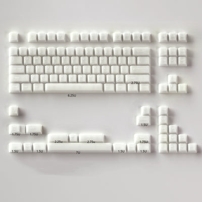 White Marble - 114/154 PBT+ABS ANSI/ISO Keycap Set