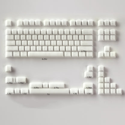 White Marble - 114/154 PBT+ABS ANSI/ISO Keycap Set