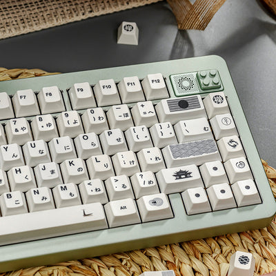 Irregular Zen White - PBT - ISO/ANSI Keycap Set - Cherry Profile