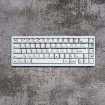 White Apple Style - PBT - ANSI Keycap Set - Cherry Profile