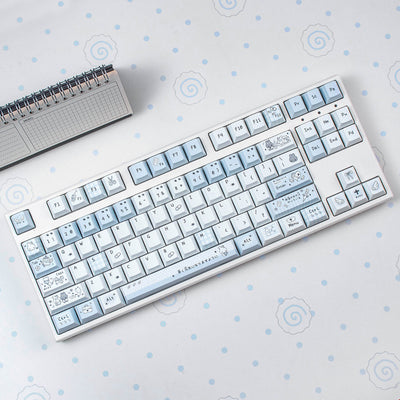 Aqua Diary - PBT - ISO/ANSI Keycap Set - Cherry Profile