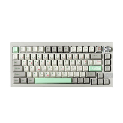 Vintage Green Greek – 147-Key PBT Cherry Profile ANSI Keycap Set