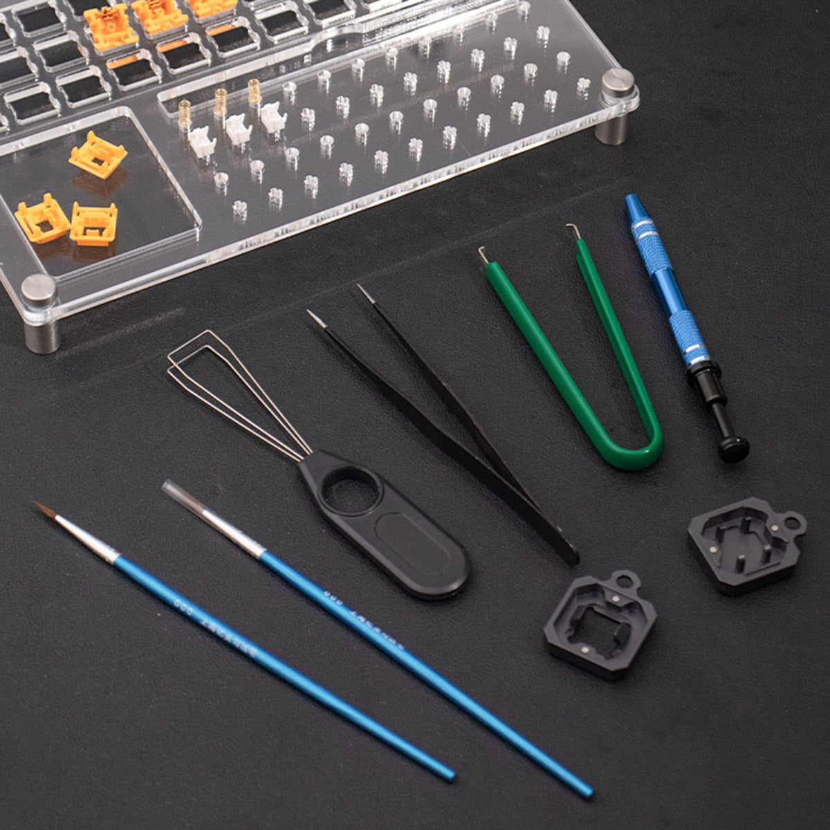 Kit de placa de montaje de interruptor de teclado mecánico de 33 piezas