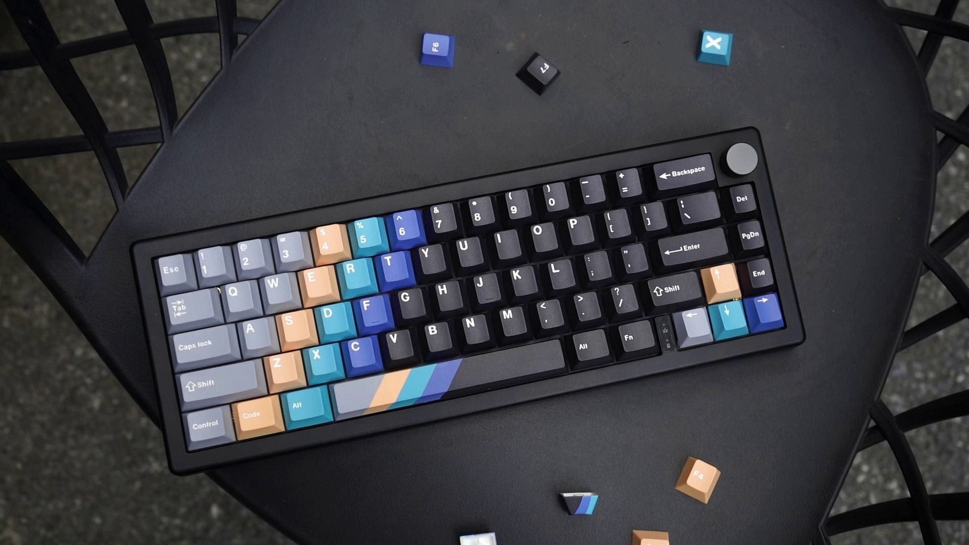 Record Gradient – 129-Key Cherry Profile ANSI Keycap Set