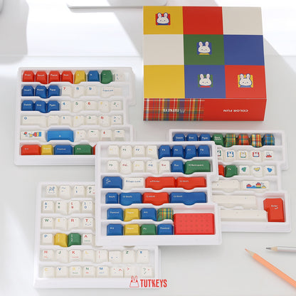 Tutkeys - Color Fun Vibrant Keycap Set