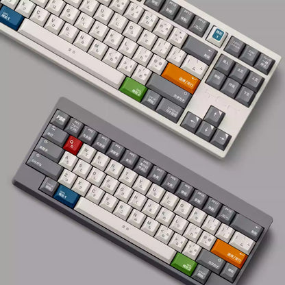 FBB -  SKFL Retro Gray & White Original ANSI/ISO Keycap Set