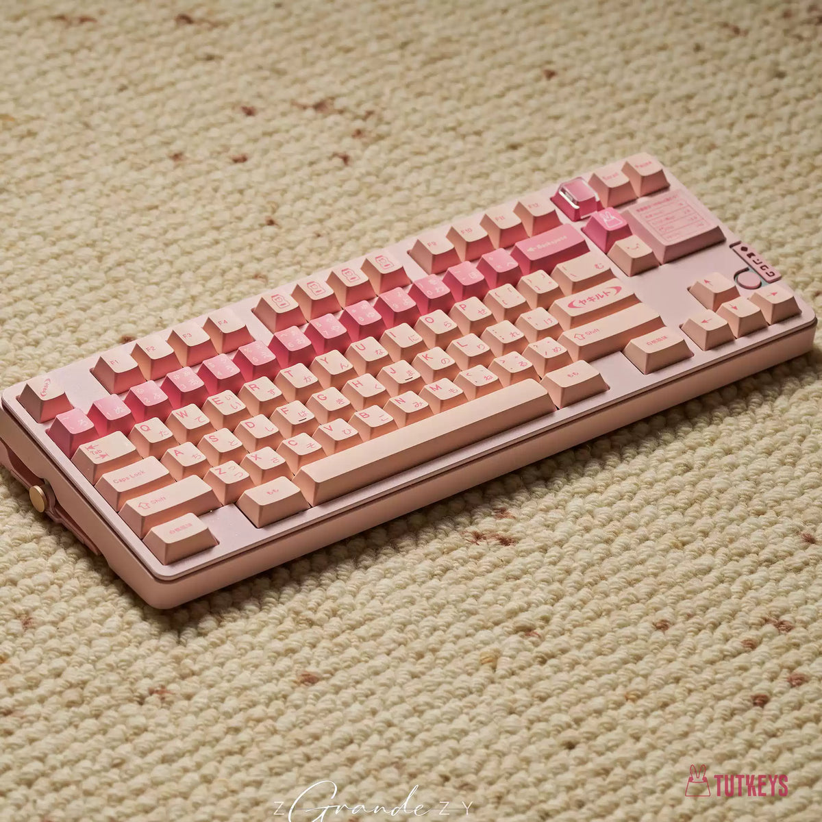 TUTKEYS - Yakeylt Peach PBT Cherry Profile ANSI/ISO Keycap Set