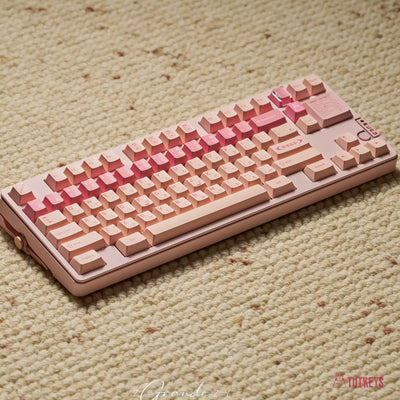TUTKEYS - Juego de teclas Yakeylt Peach PBT Cherry Profile ANSI/ISO